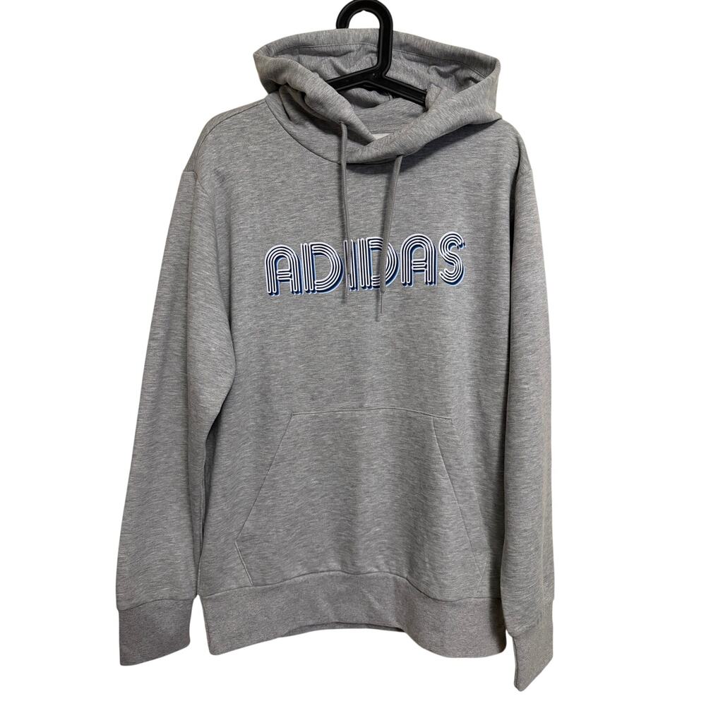 NWOT! Adidas Retro 3D 70s Striped Logo Hoodie Mens Size M